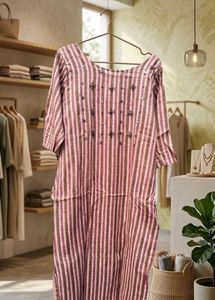 Chic Striped Kurta Set