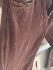 Brown Wide-Leg Jeans