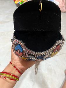 silver Party wear Clutch Bag Navratri festival