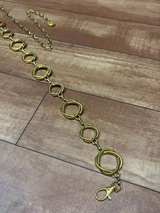 Vintage Gold Circle Chain Belt