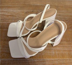 Stylish White Strappy Heels