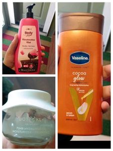 🧁 Plum Lotion + Vaseline Cocoa Glow + Dot & Key M