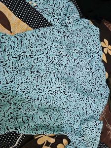 Stylish Blue &amp; Black Printed Shirt