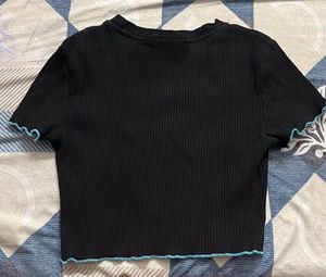 Cute Black Butterfly Top