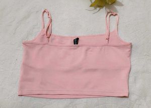 Pink Ruched Tank Top