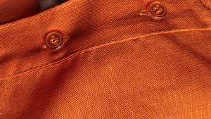 Men's Orange Cotton Kurta