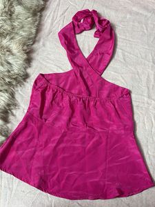 Magenta Halter Top
