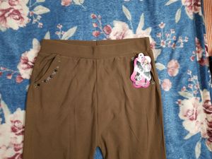 Brown Trouser Pant Bottom Wear. New. Has 2 Pockets