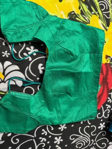 Emerald Green Silk Blouse