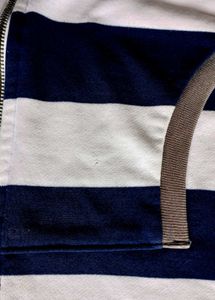 Men's Striped Zip-Up Hoodie