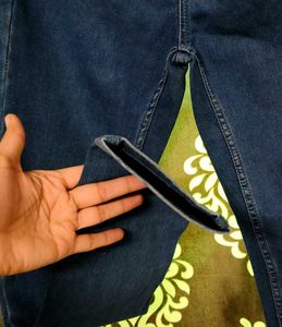blue denim jeans