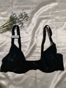 Elegant Black Lace Bra