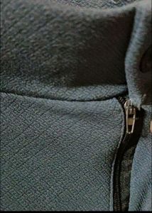 Women Grey Knitted Parallel Trousers