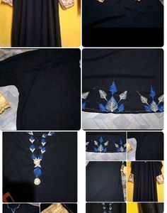 Black Embroidered Abaya  🧐😔