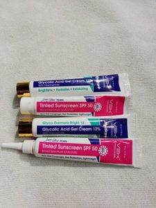 VEK Glycolic Acid Gel Cream & Tinted Sunscreen Set