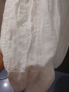 White Tiered Midi Dress