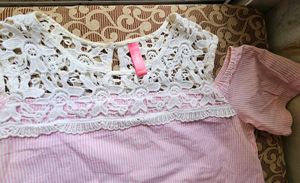 DJ &amp; C PINK Crusia Topoff Shoulders