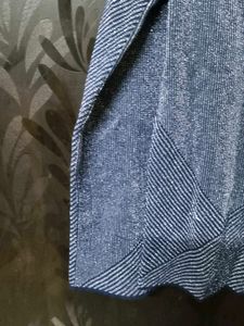 Stylish Blue Patterned Sweater