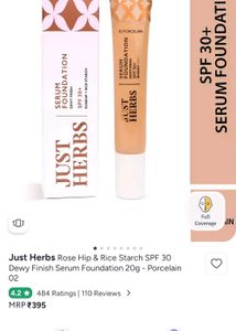 Just Herbs Serum Foundation - Porcelain