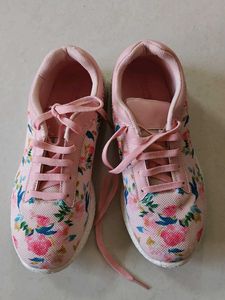 Floral Pink Sneakers
