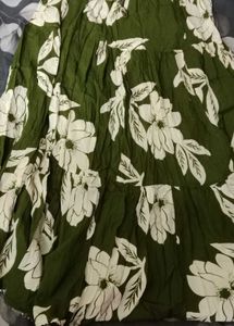 Boho Floral Tiered Maxi Skirt