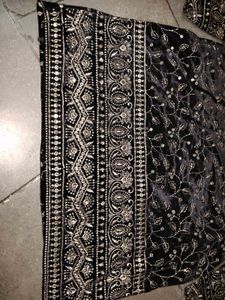 Embroidered Velvet Kurta Set