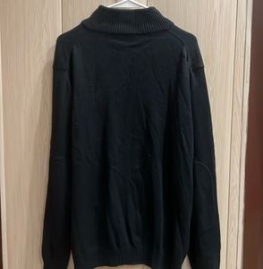 Lacoste Black Zip-Up Cardigan