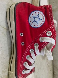 Red High-Top Sneakers