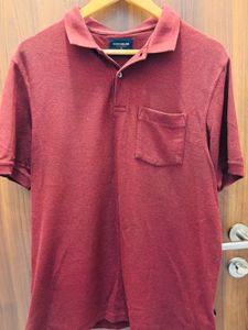 Peter England Burgundy Polo