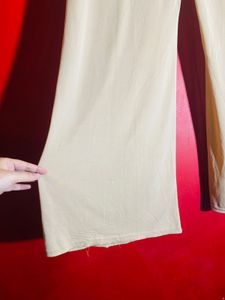 Elegant Cream Palazzo Pants