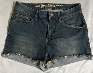 Women’s Distressed Dark Wash Denim shorts