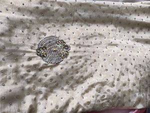 Embellished Cream Saree