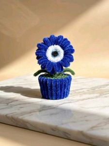 Blue Evil Eye Flower Decor