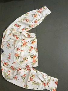 Floral Print Button-Up Shirt