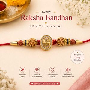 Designer Swastik Rakhi