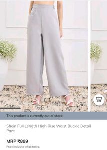 shein grey formal pant