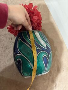 Enamel Painted Vase (without flowers)