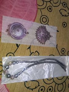 Elegant Pearl Necklace & Pendant Set