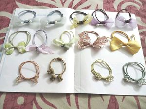 Cute Bow Hair Ties combo of 14