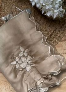TRENDY &amp; DESIGNER JIMMY FABRIC SAREE WITH BLOUSE