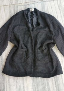 black tweed jacket