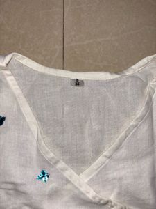 White Sequin Sleeveless Top