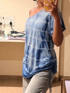 Tie-Dye Asymmetrical Tunic Top/dress