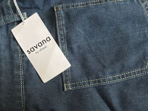 Classic Blue Denim A-Line Skirt