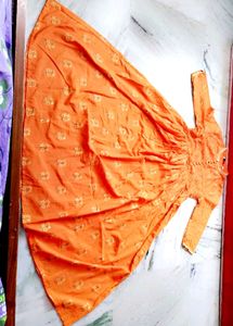 🧡Orange Long Kurta