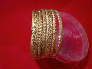 🆕New Gold Bangles - Set of 6 Combo