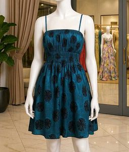 Sale🎉🎊Teal Floral Mini Dress