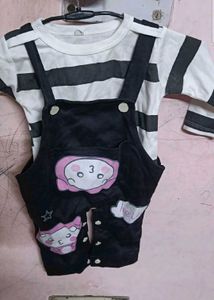Cute Baby Overalls Set