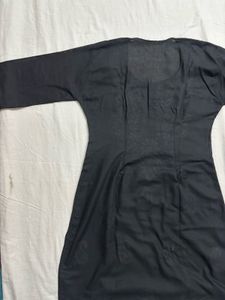 Embroidered Black Kurta