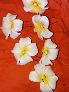 Floral Hair Pins &amp; Brooch Set